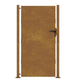 Portail de jardin 105x180 cm acier corten