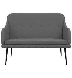 Banc Gris foncé 110x76x80 cm Tissu