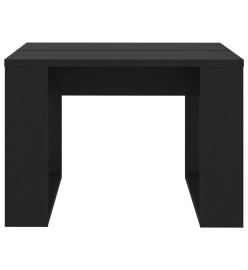 Table d'appoint Noir 50x50x35 cm Aggloméré