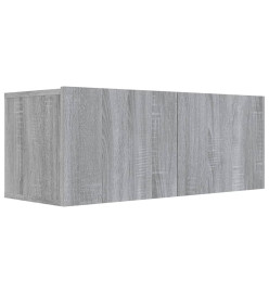 Ensemble de meubles TV 4 pcs Sonoma gris Bois d'ingénierie