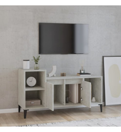 Meuble TV Gris béton 100x35x55 cm Bois d'ingénierie