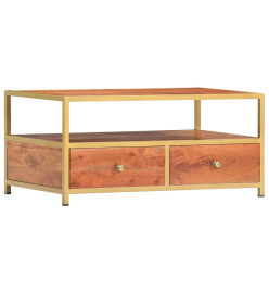 Table basse 90 x 50 x 40 cm Bois d'acacia massif