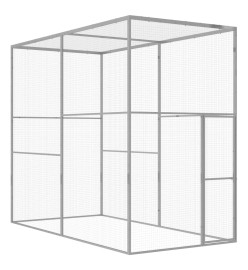 Cage pour chat 3x1,5x2,5 m Acier galvanisé