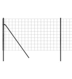 Clôture en treillis métallique anthracite 1,1x25 m