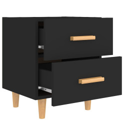 Tables de chevet 2 pcs Noir 40x35x47,5 cm