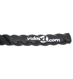 Corde de combat noir 6 m 4,5 kg polyester