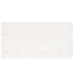 Dessus de table blanc 100x60x2,5 cm bois de pin massif