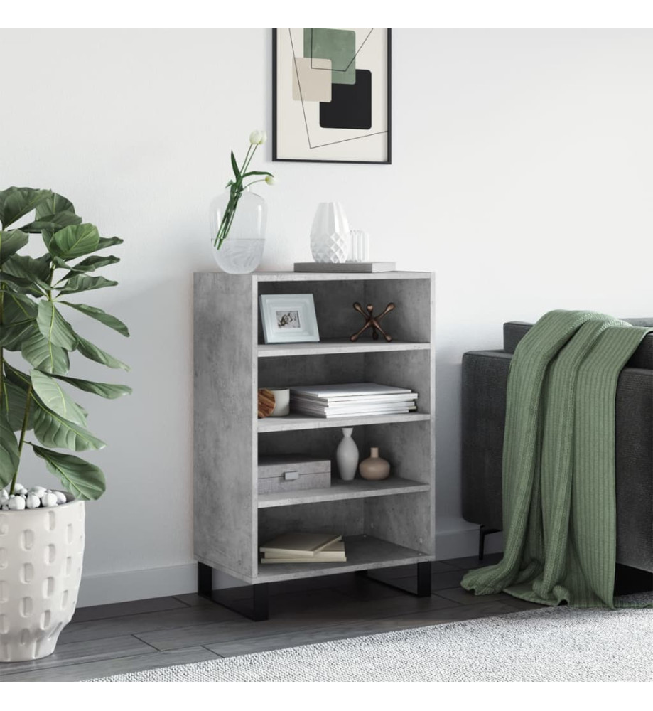 Buffet haut gris béton 57x35x90 cm bois d'ingénierie Buffet haut gris béton 57x35x90 cm bois d'ingénierie