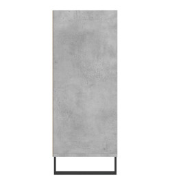 Buffet haut gris béton 57x35x90 cm bois d'ingénierie