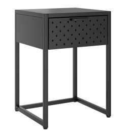 Table de chevet Anthracite 38x35x54 cm Acier