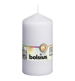 Bolsius Bougies pilier 8 pcs 130x68 mm Blanc