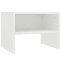 Tables de chevet 2 pcs Blanc 40x30x30 cm Bois d'ingénierie