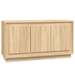 Buffet chêne sonoma 102x35x55 cm bois d'ingénierie