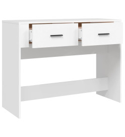 Table console Blanc 100x39x75 cm Bois d'ingénierie