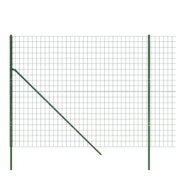 Clôture en treillis métallique vert 1,8x25 m acier galvanisé