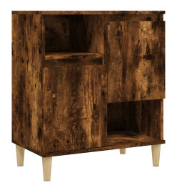 Buffets 2 pcs chêne fumé 60x35x70 cm bois d'ingénierie