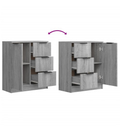Buffet Sonoma gris 60x30x70 cm Bois d'ingénierie