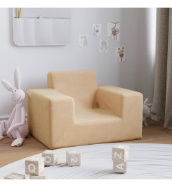 Canapé pour enfants Crème Peluche douce