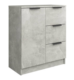 Buffet Gris béton 60x30x70 cm Bois d'ingénierie