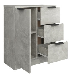 Buffet Gris béton 60x30x70 cm Bois d'ingénierie