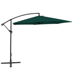 Parasol en porte-à-faux 3 m Vert