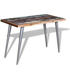 Table de salle à manger Bois de récupération 120 x 60 x 76 cm