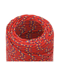 Corde de bateau Rouge 2 mm 50 m Polypropylène