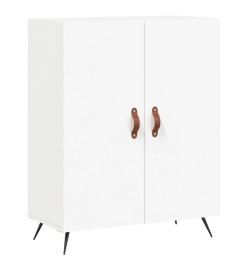 Buffet haut Blanc 69,5x34x180 cm Bois d'ingénierie