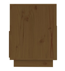 Meuble TV Marron miel 140x37x50 cm Bois de pin massif