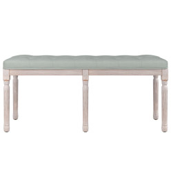 Banc Gris clair 110x40x49 cm Velours