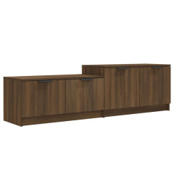 Meuble TV Chêne marron 158,5x36x45 cm Bois d'ingénierie