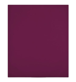 Drap-housse Jersey Bordeaux 100x200 cm Coton