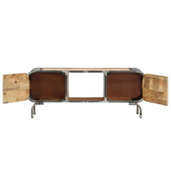 Meuble TV 110x30x42 cm Bois massif de manguier