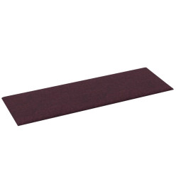 Panneaux muraux 12 pcs Violet 90x30 cm Tissu 3,24 m²