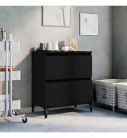 Buffet Noir 60x35x70 cm Bois d'ingénierie