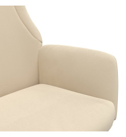 Chaise de relaxation Crème Tissu