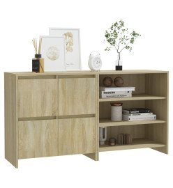 Buffets 2 pcs Chêne sonoma Bois d'ingénierie