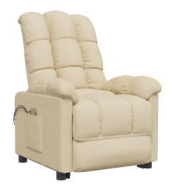 Fauteuil de massage Crème Tissu