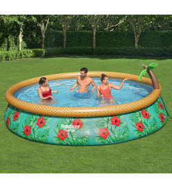 Bestway Ensemble de piscine gonflable Paradise Palms 457x84 cm