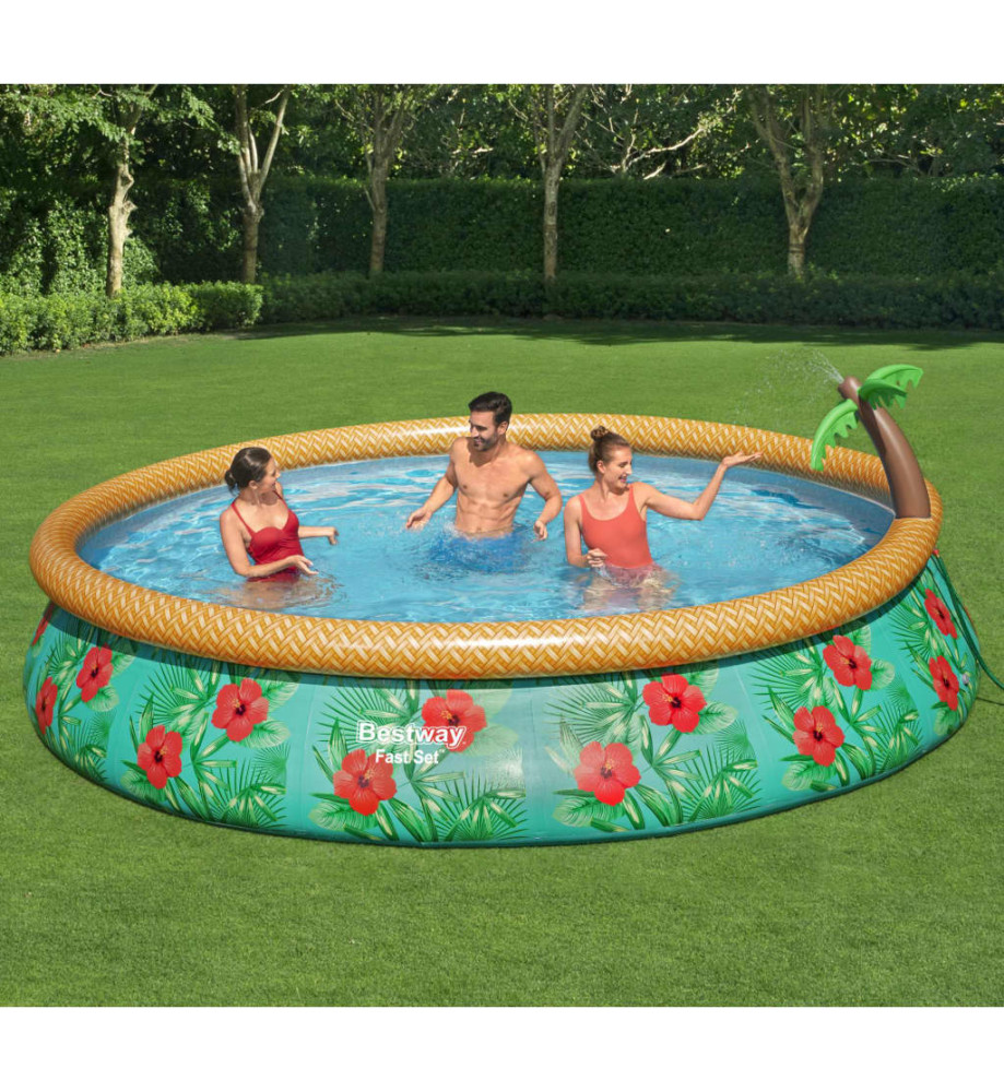 Bestway Ensemble de piscine gonflable Paradise Palms 457x84 cm