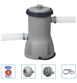 Bestway Pompe de filtration de piscine Flowclear 3028 L/h