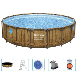 Bestway Ensemble de piscine Power Steel 549x122 cm