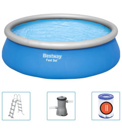 Bestway Ensemble de piscine gonflable ronde Fast Set 457x122 cm