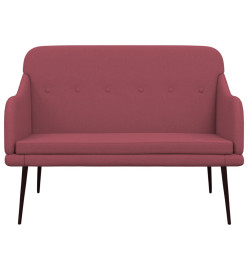 Banc Rouge bordeaux 110x76x80 cm Tissu