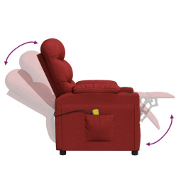 Fauteuil de massage Rouge bordeaux Tissu