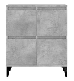 Buffets 3 pcs gris béton 60x35x70 cm bois d'ingénierie