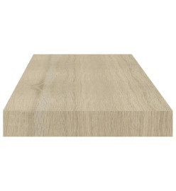 Étagère murale flottante Chêne 60x23,5x3,8 cm MDF