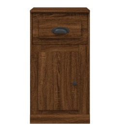 Armoire latérale avec tiroir chêne marron 40x50x75 cm