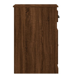 Armoire latérale avec tiroir chêne marron 40x50x75 cm