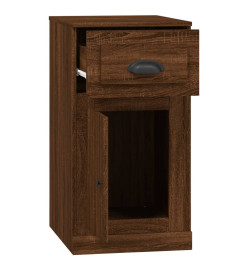 Armoire latérale avec tiroir chêne marron 40x50x75 cm